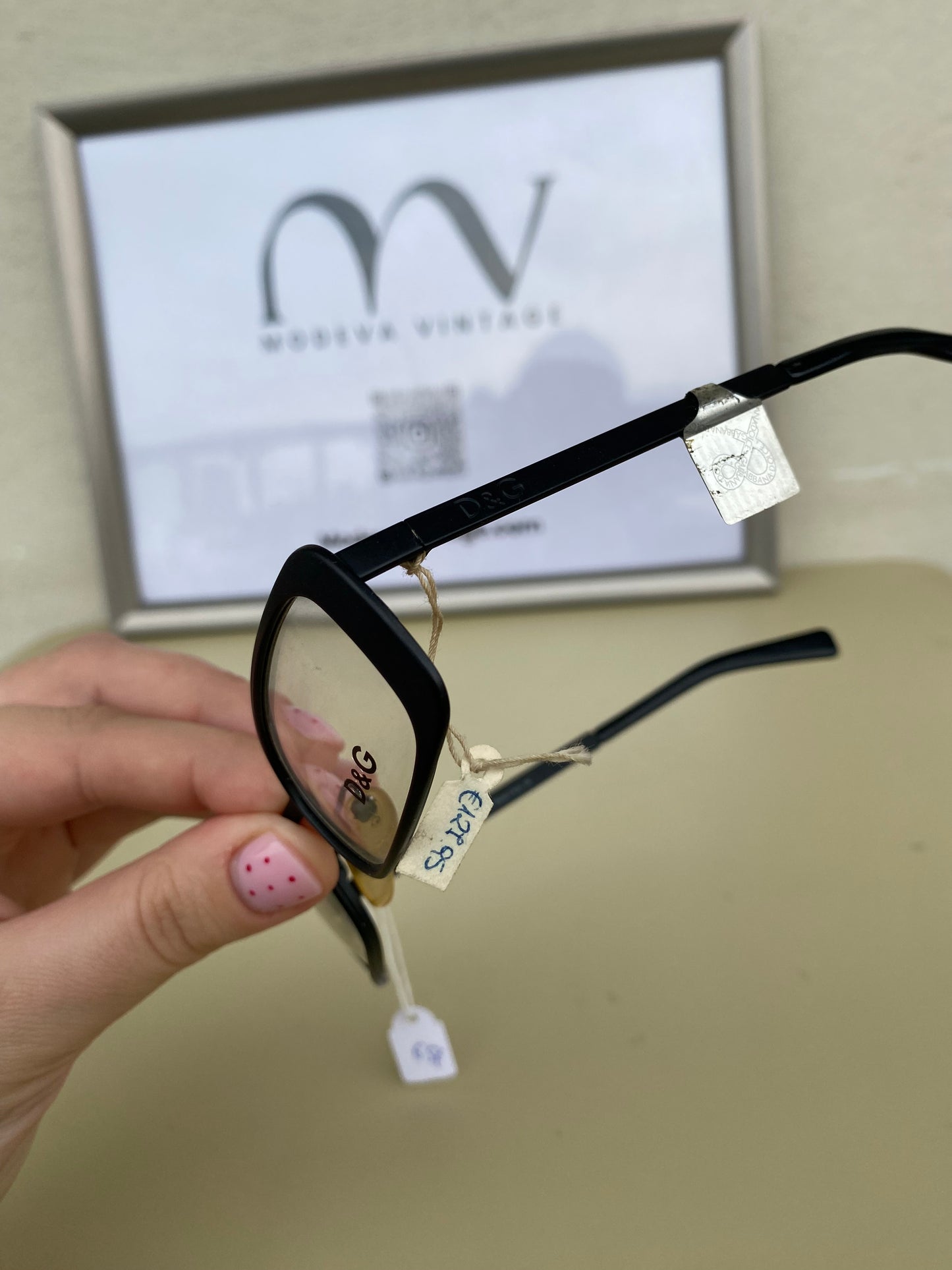 Vintage D&G black eyeglasses