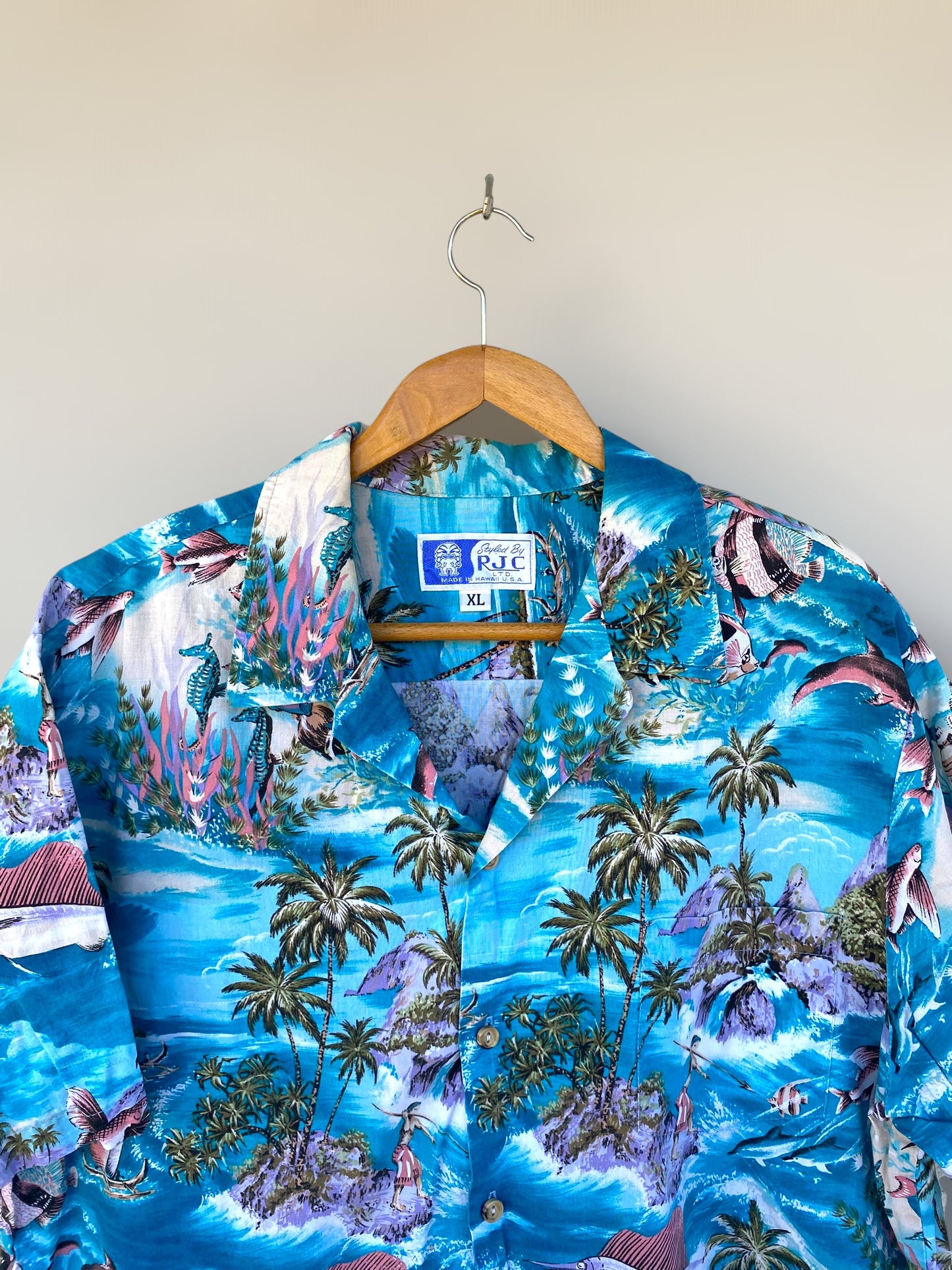 “Hawaiian bottom” vintage original Hawaiian Shirt