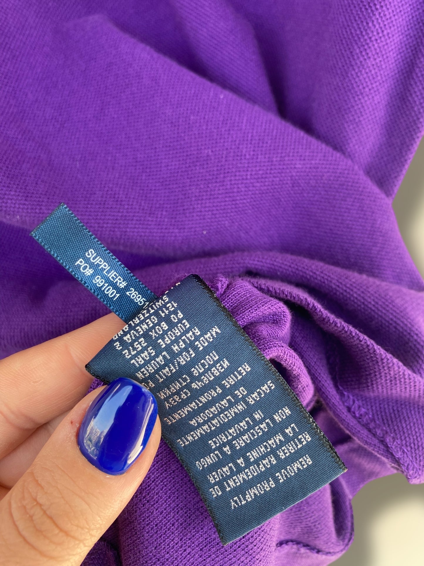 Ralph Lauren purple polo shirt