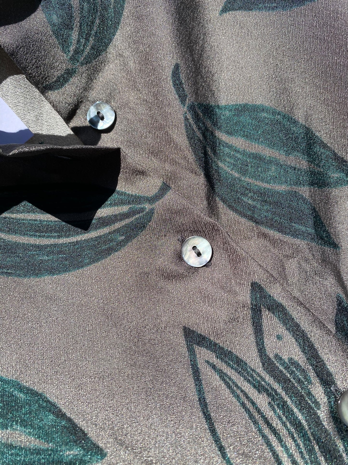 Japanese style side button silk shirt