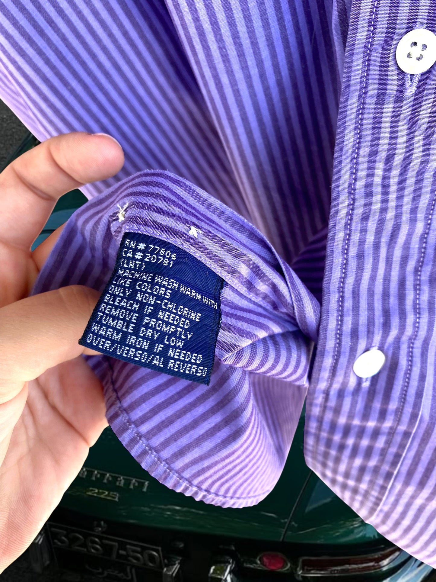 Tommy Hilfiger purple striped T-shirt