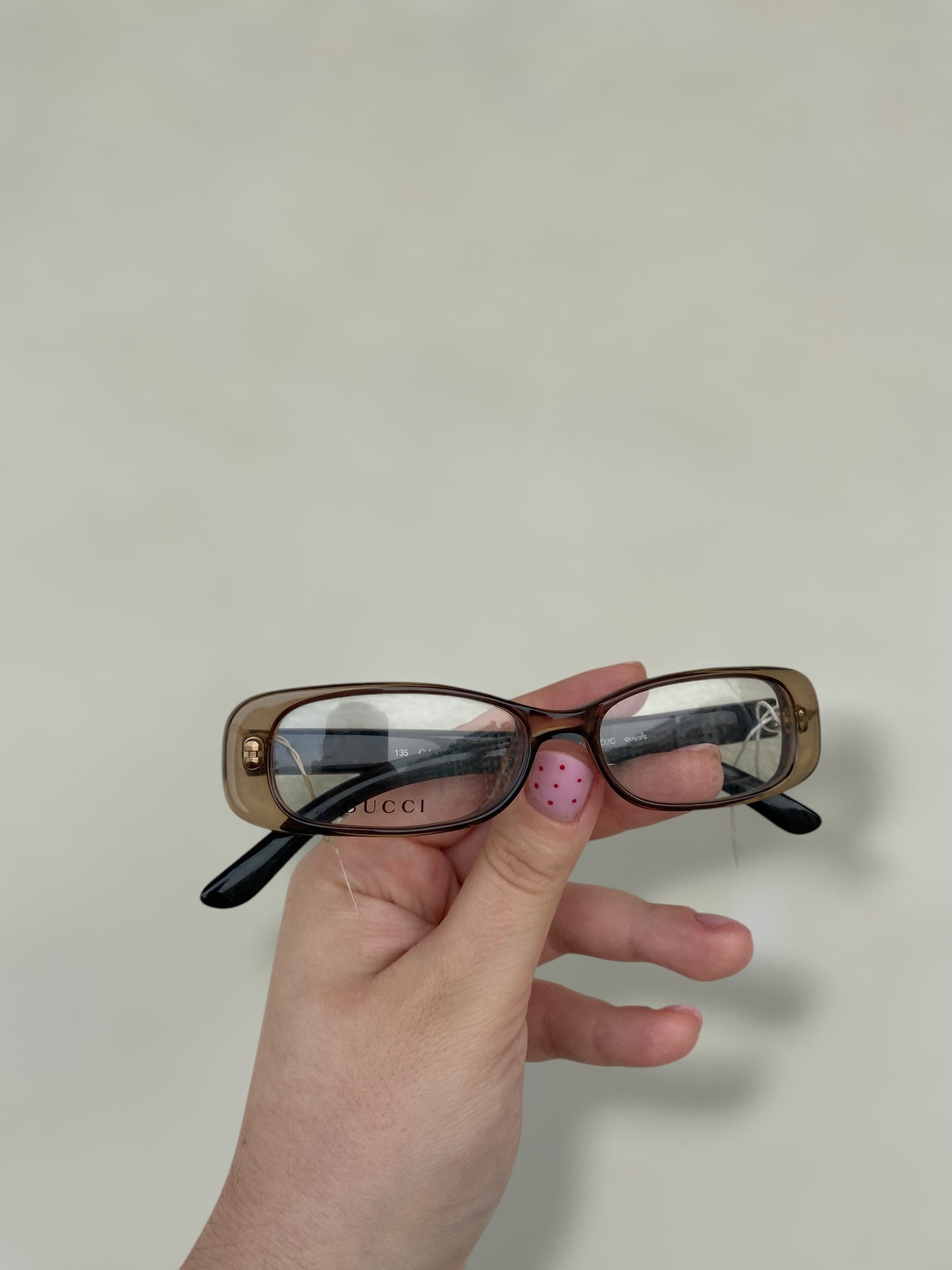 Gucci 00s eyeglasses in caramel color
