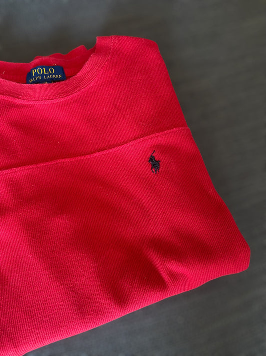 Red Ralph Lauren cotton sweater