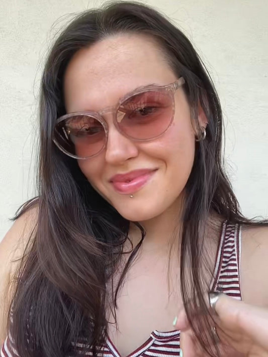 Vintage pink tortoise Gherardini sunglasses
