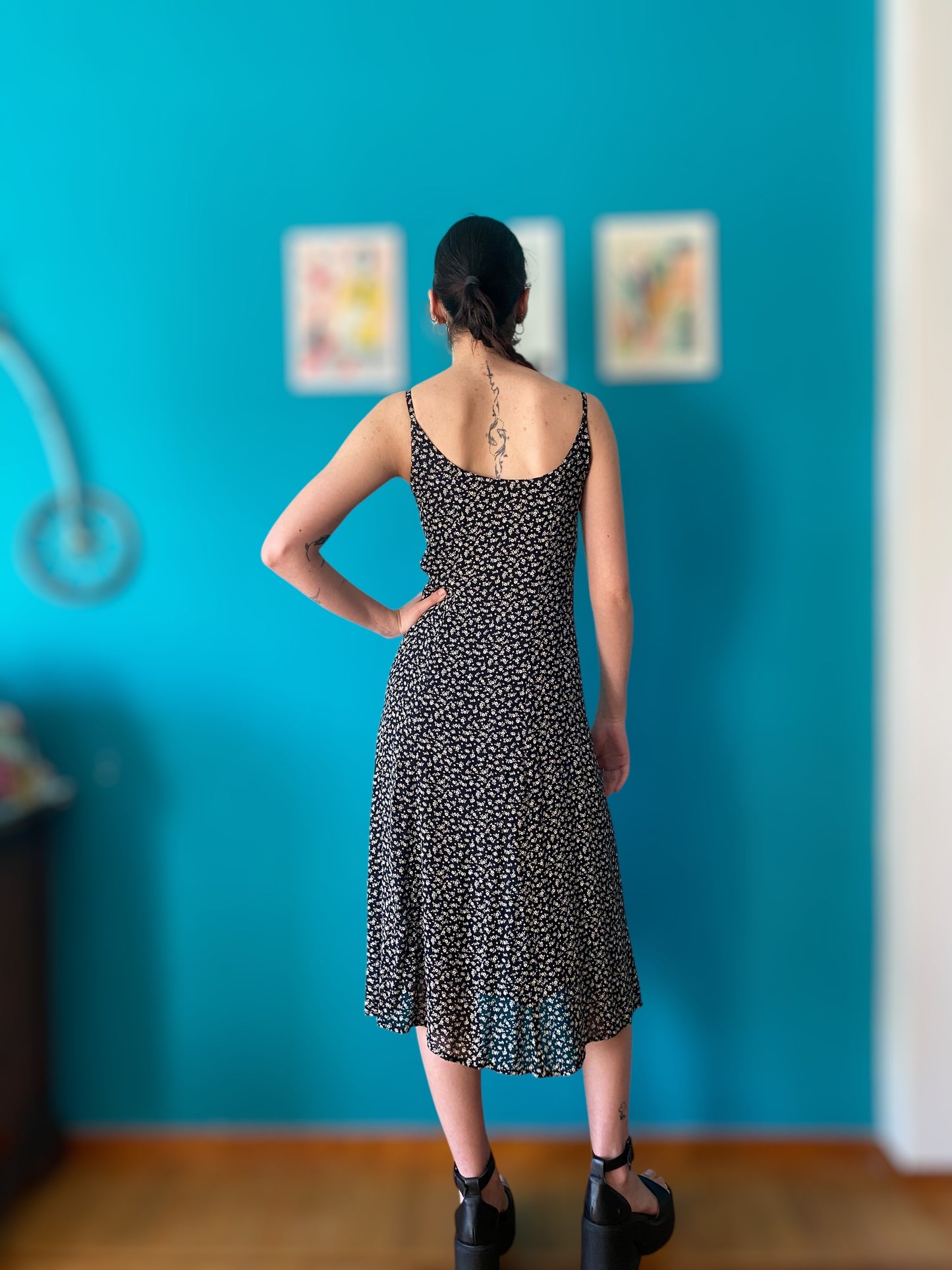 Front button up cottage dress