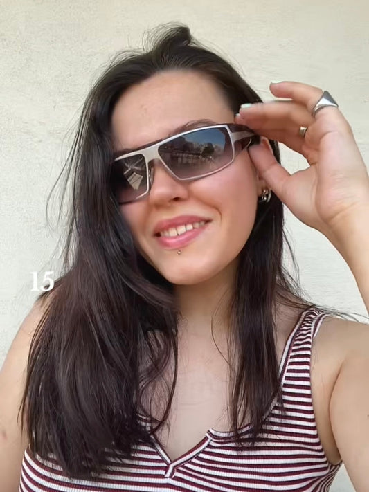 Vintage silver Ross Disera sunglasses