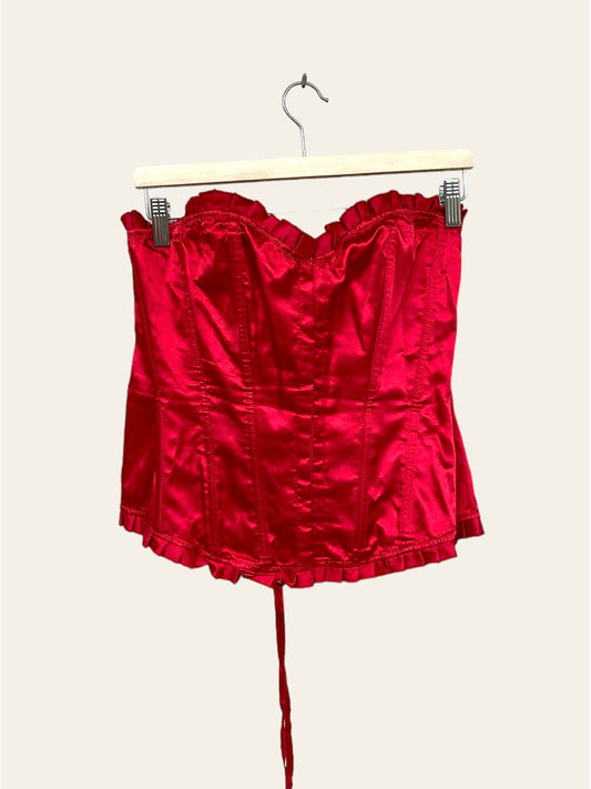 Red vintage corset