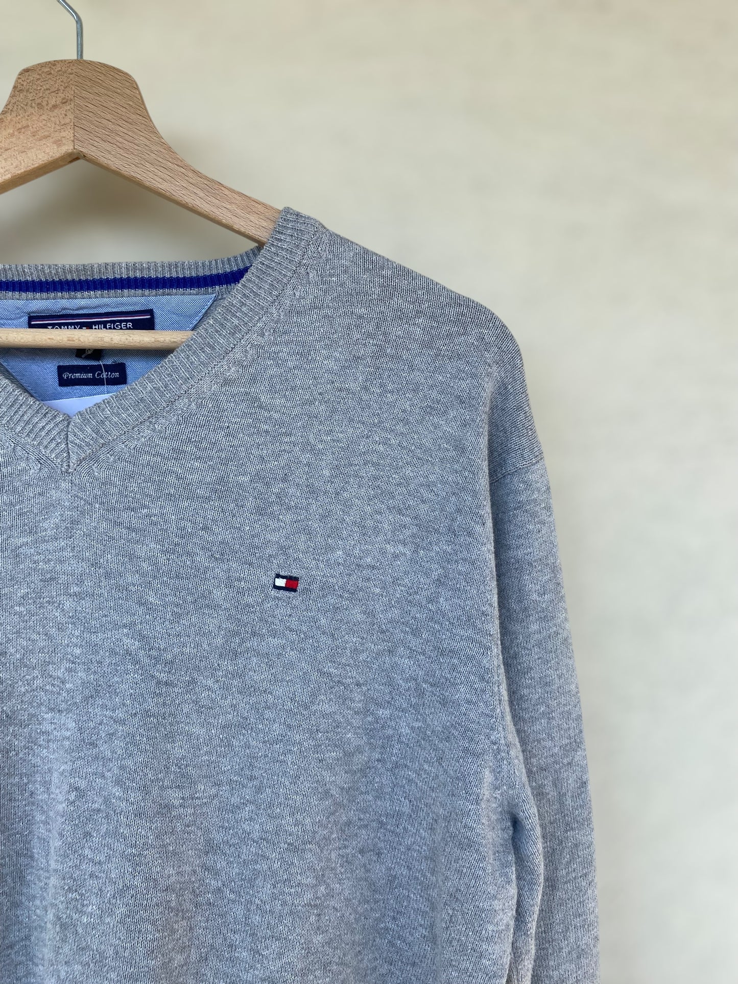 Tommy Hilfiger grey cotton sweater