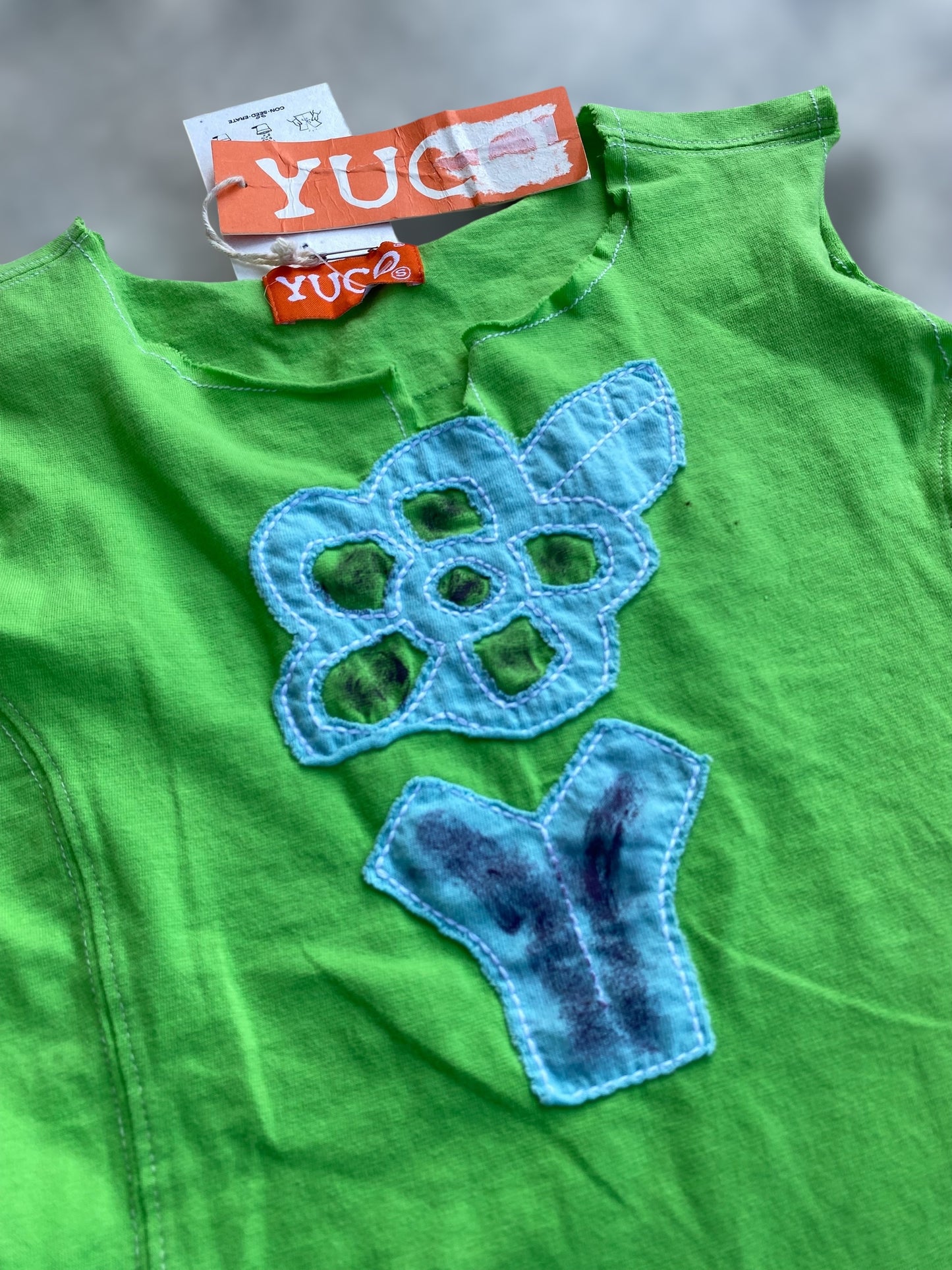 Yugo deadstock 00s patchwork top