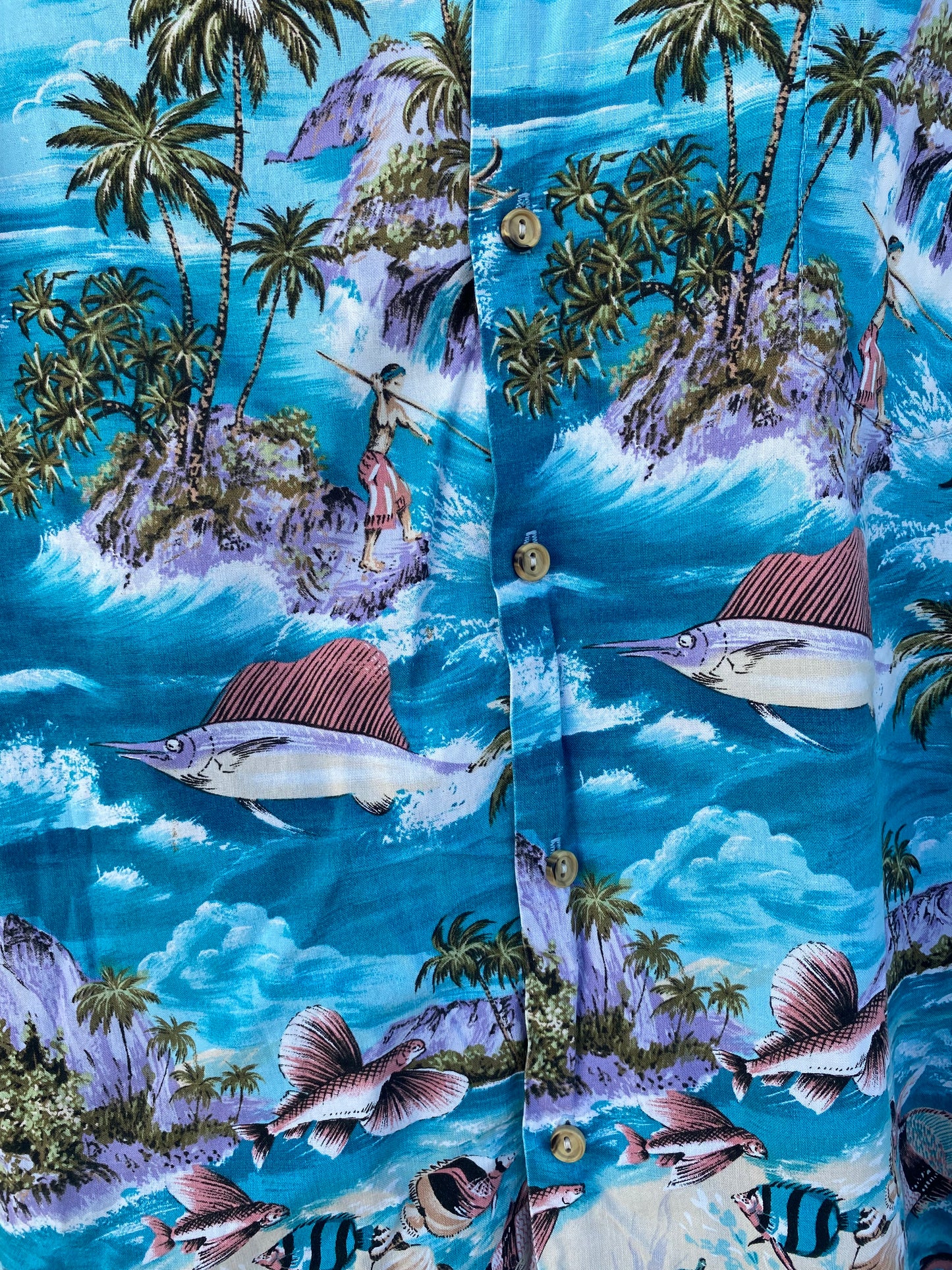 “Hawaiian bottom” vintage original Hawaiian Shirt