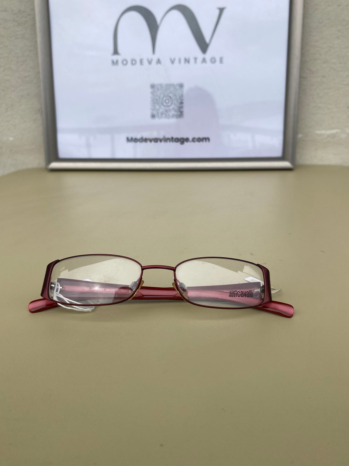 Just Cavalli dark pink 00s eyeglasses