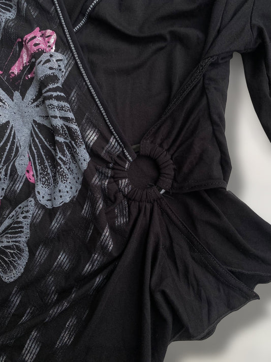 Asymmetric 00s butterfly top