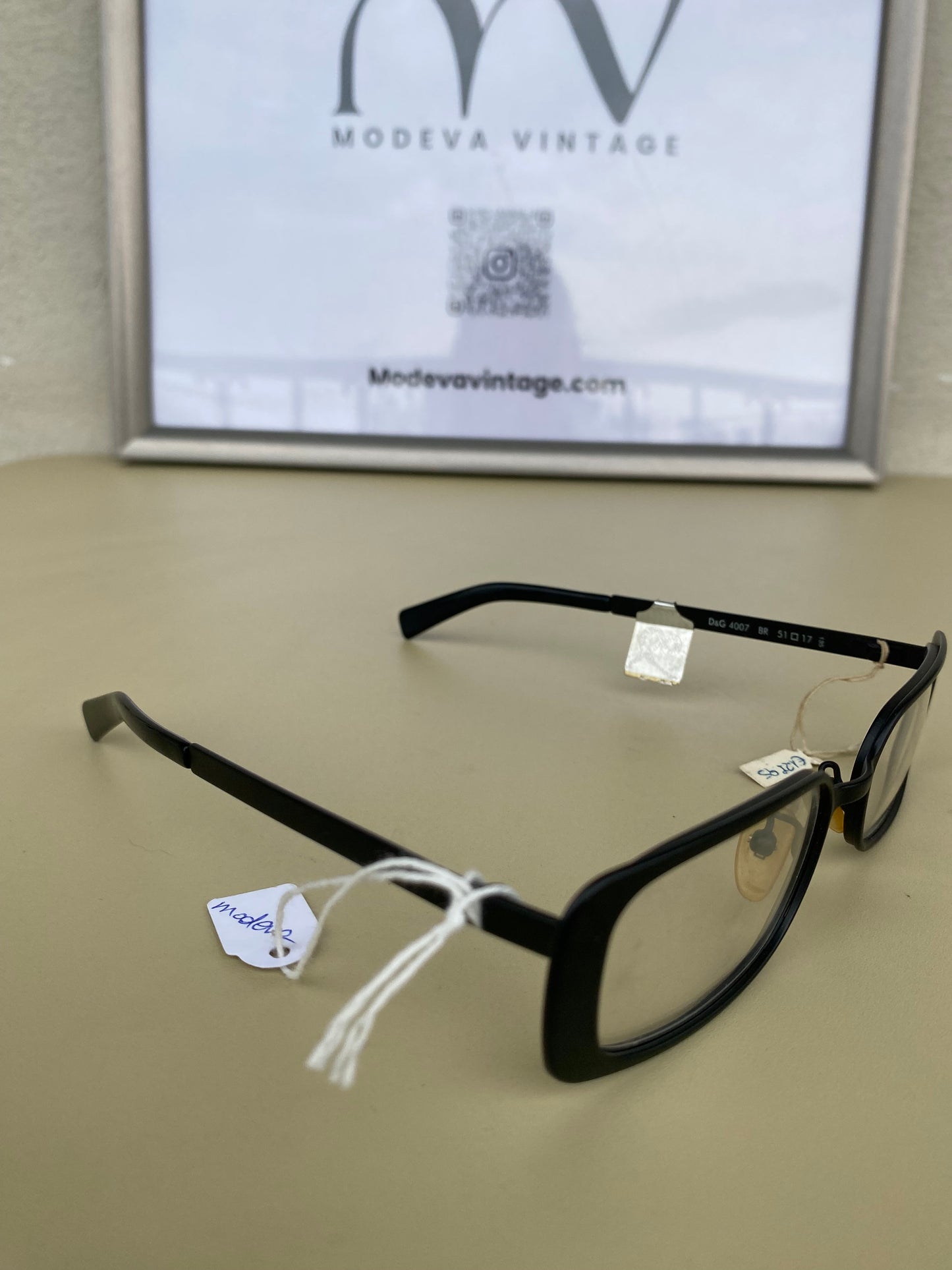 Vintage D&G black eyeglasses