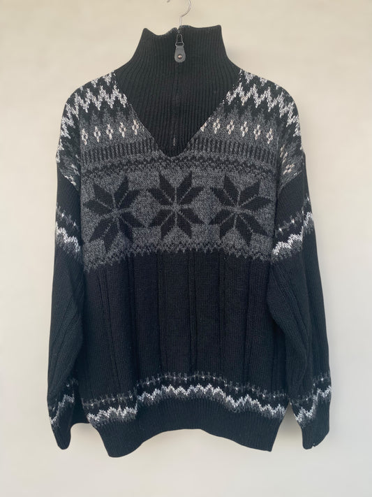 Snow flakes vintage sweater