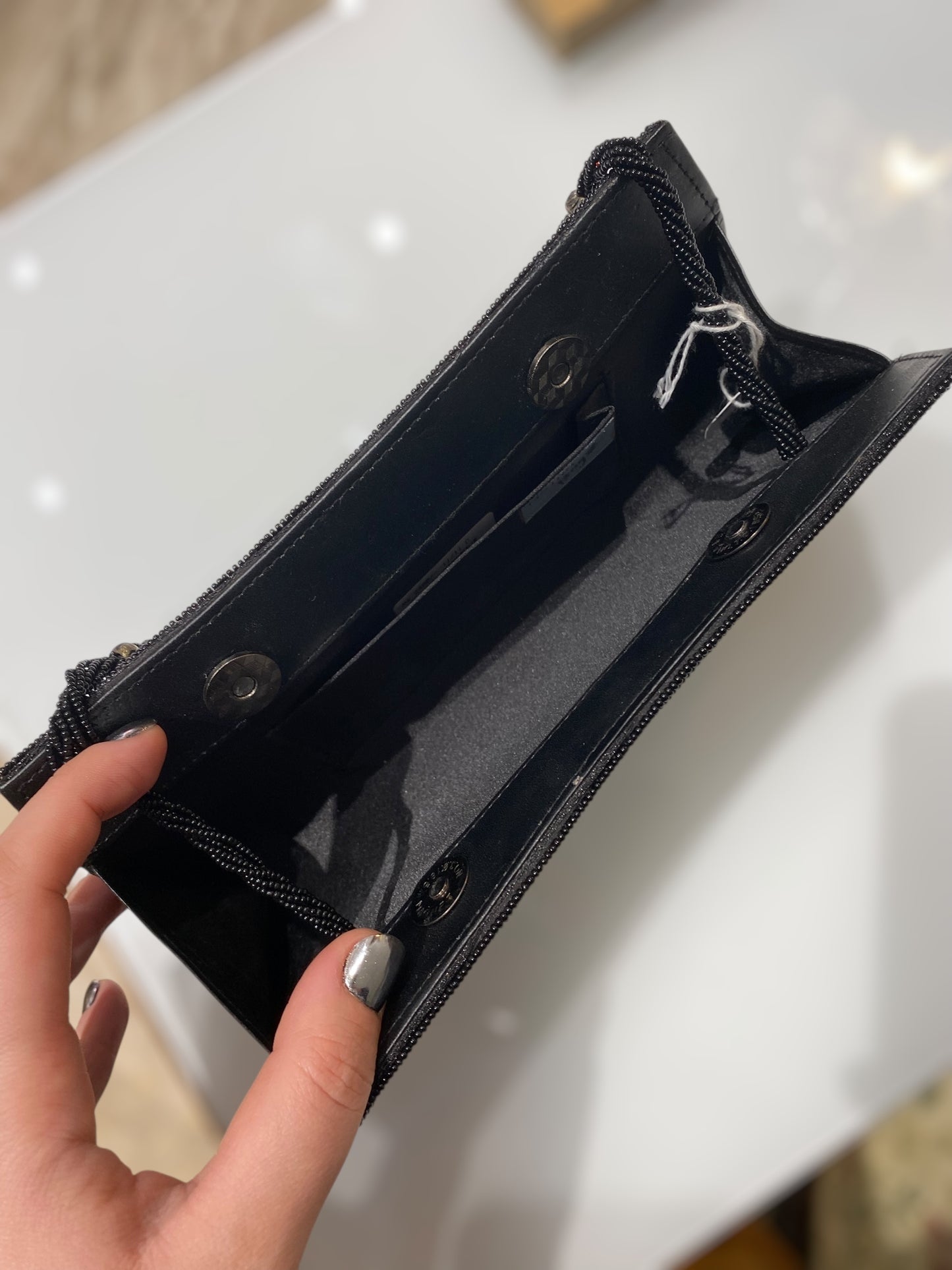 Sparkling vintage clutch
