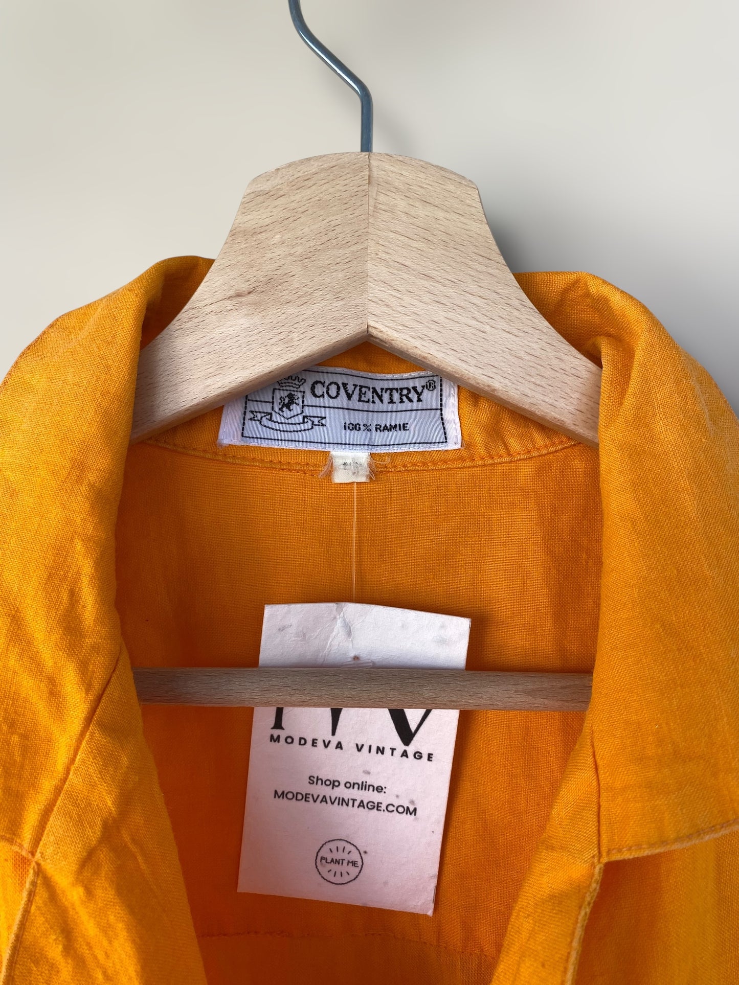 Vintage orange cropped shirt