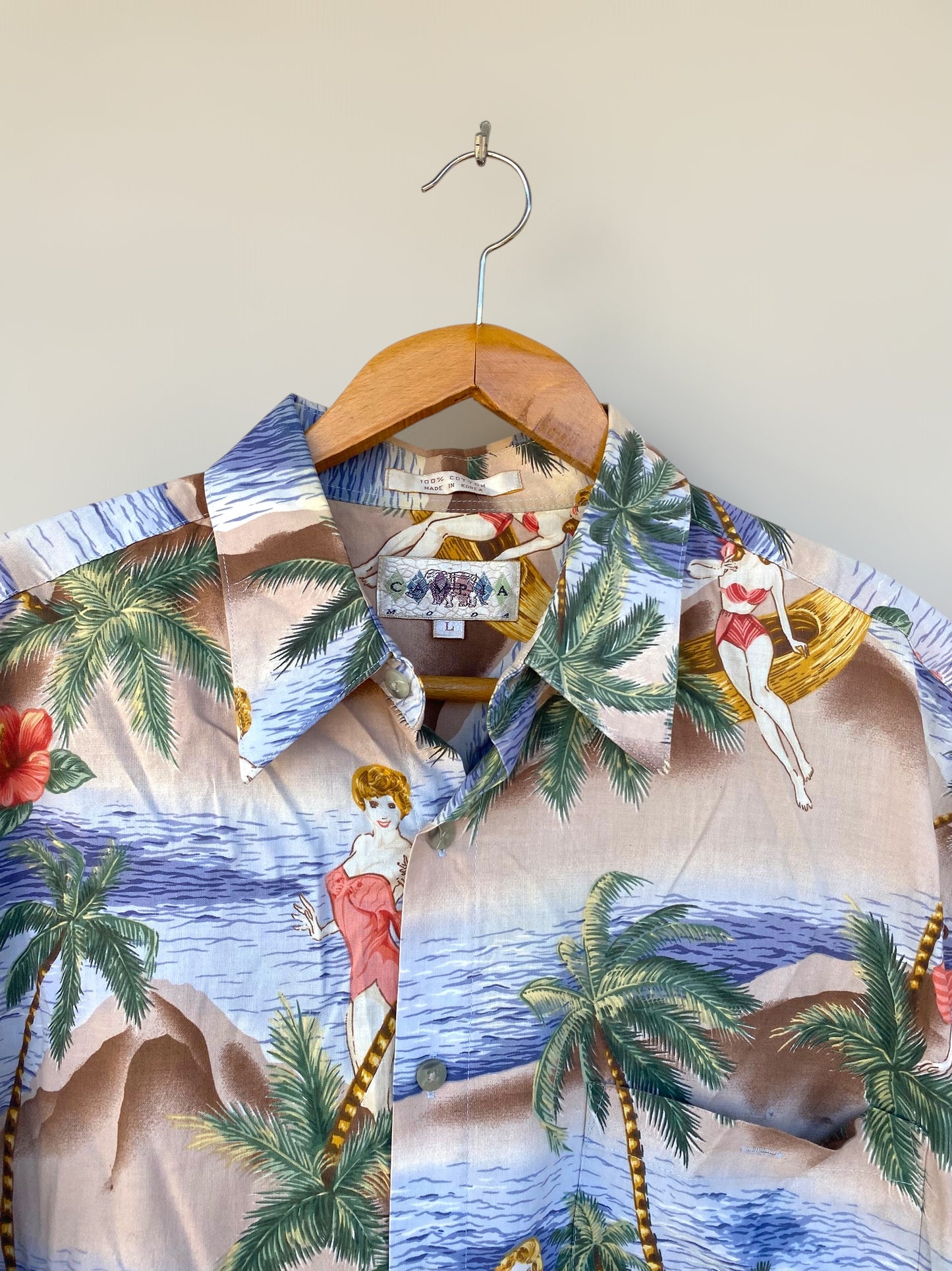 “Hawaiian woman” vintage shirt