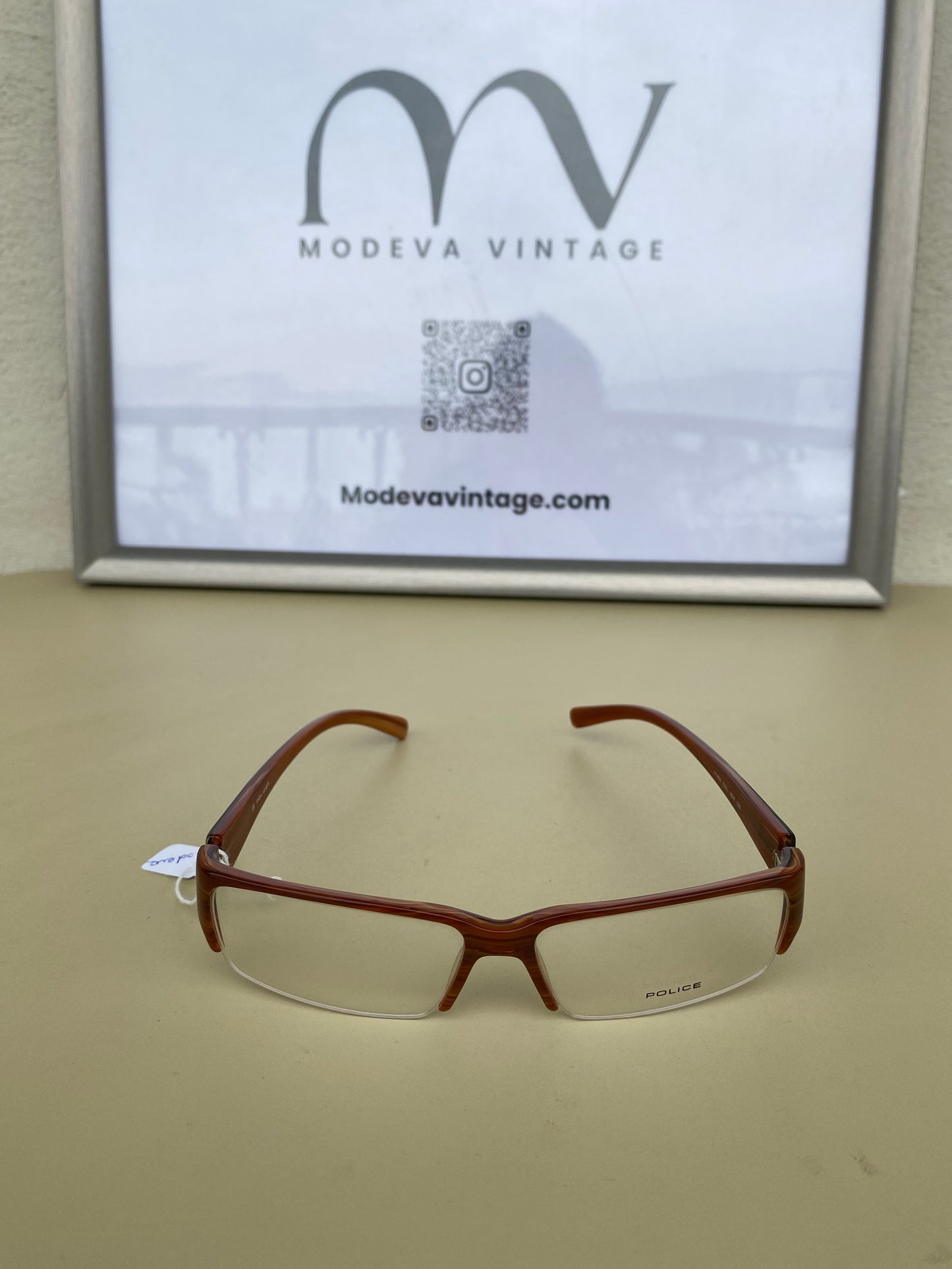 Police soft brown eyeglasses