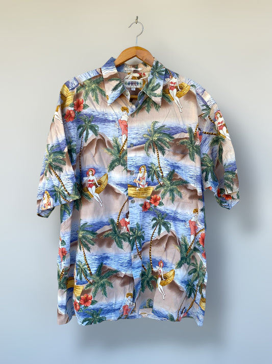“Hawaiian woman” vintage shirt