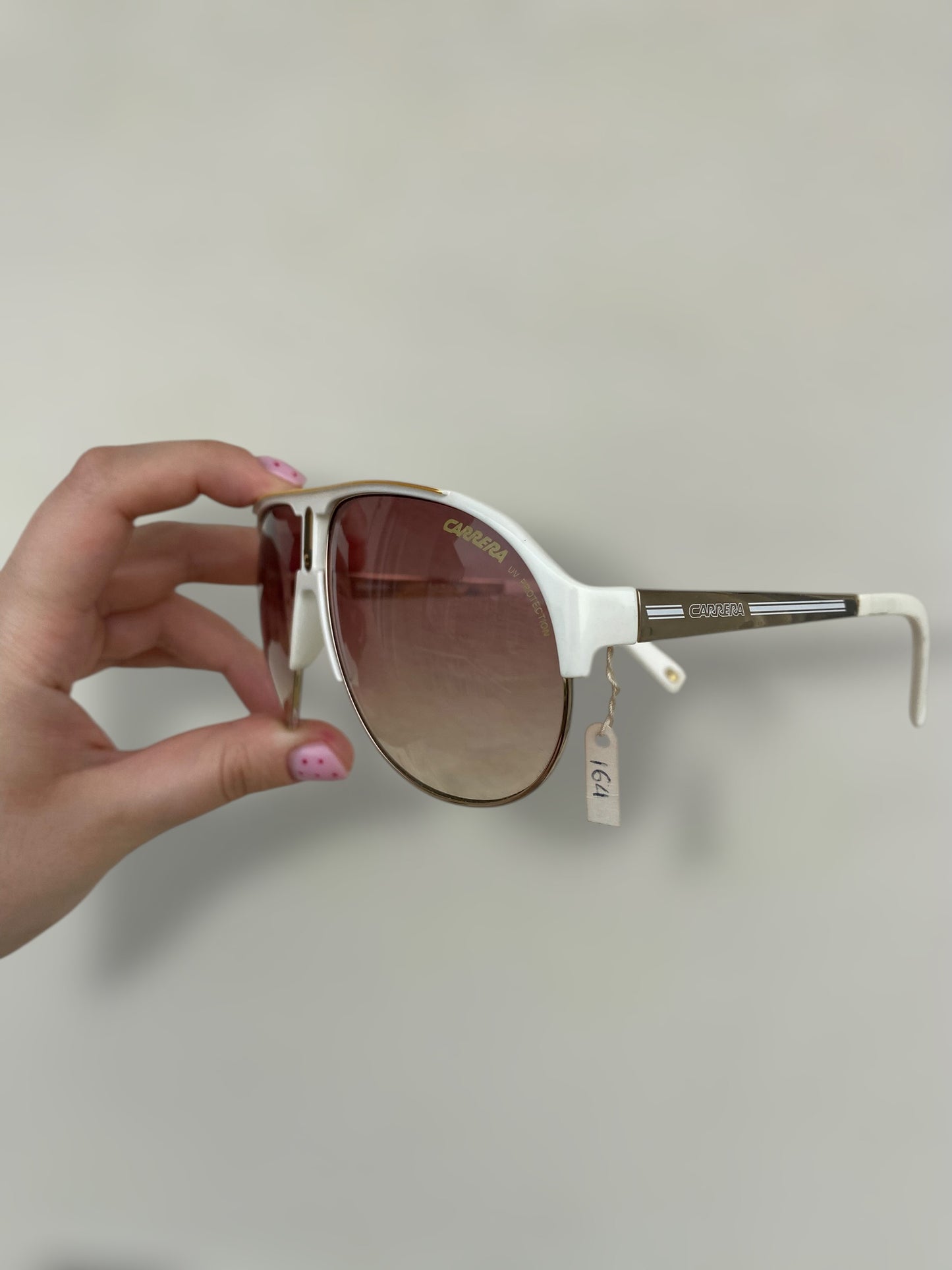 Vintage white Carera sunglasses