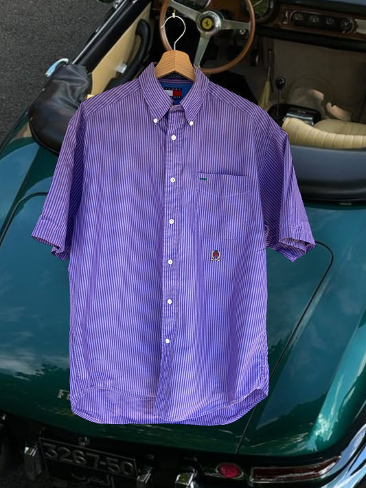 Tommy Hilfiger purple striped T-shirt