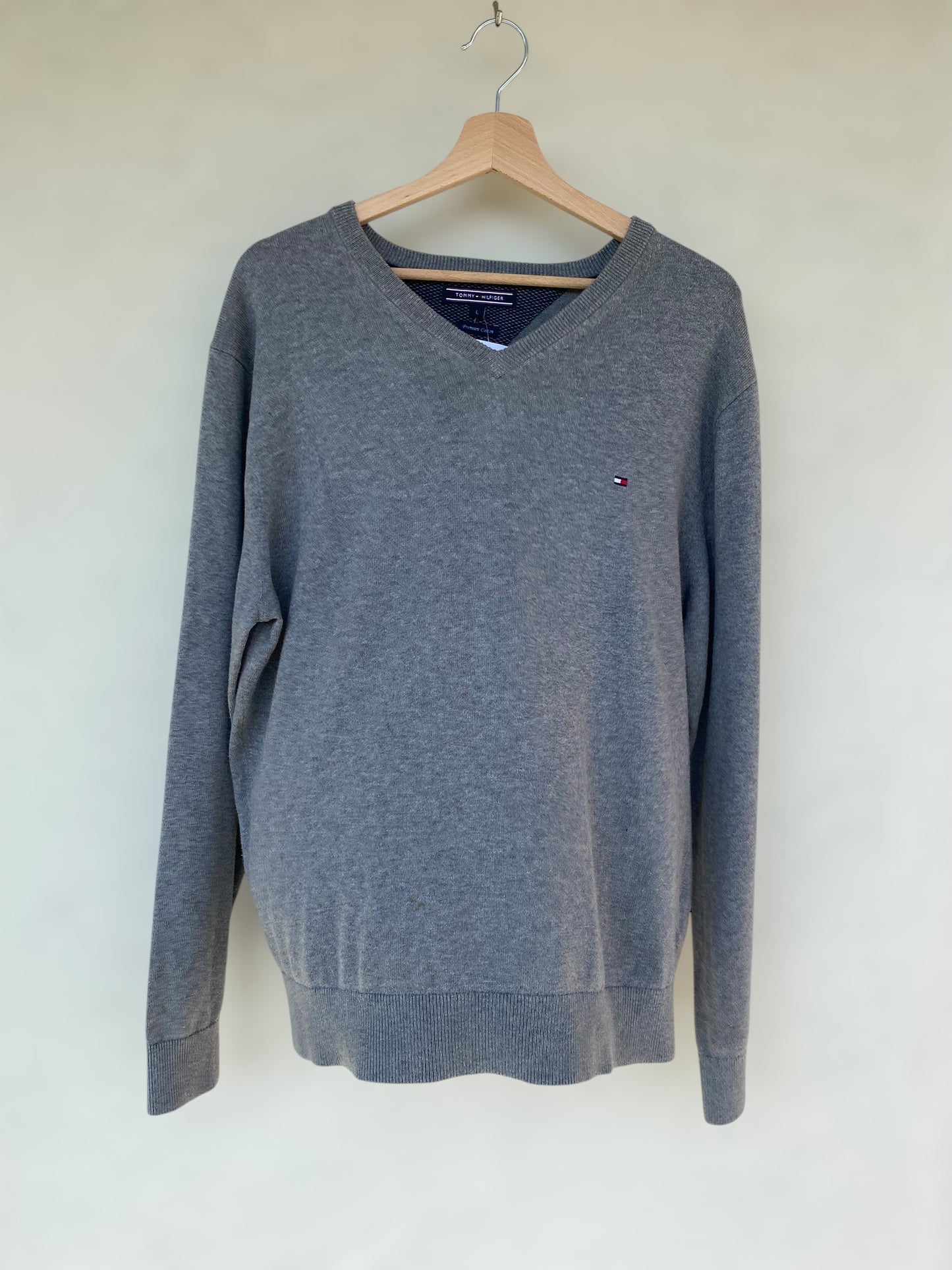 Tommy Hilfiger grey cotton sweater