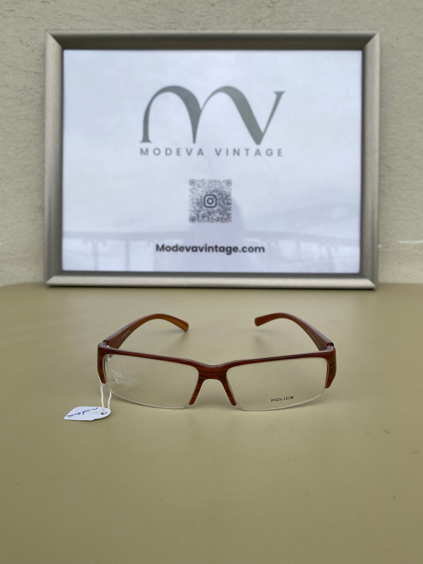 Police soft brown eyeglasses