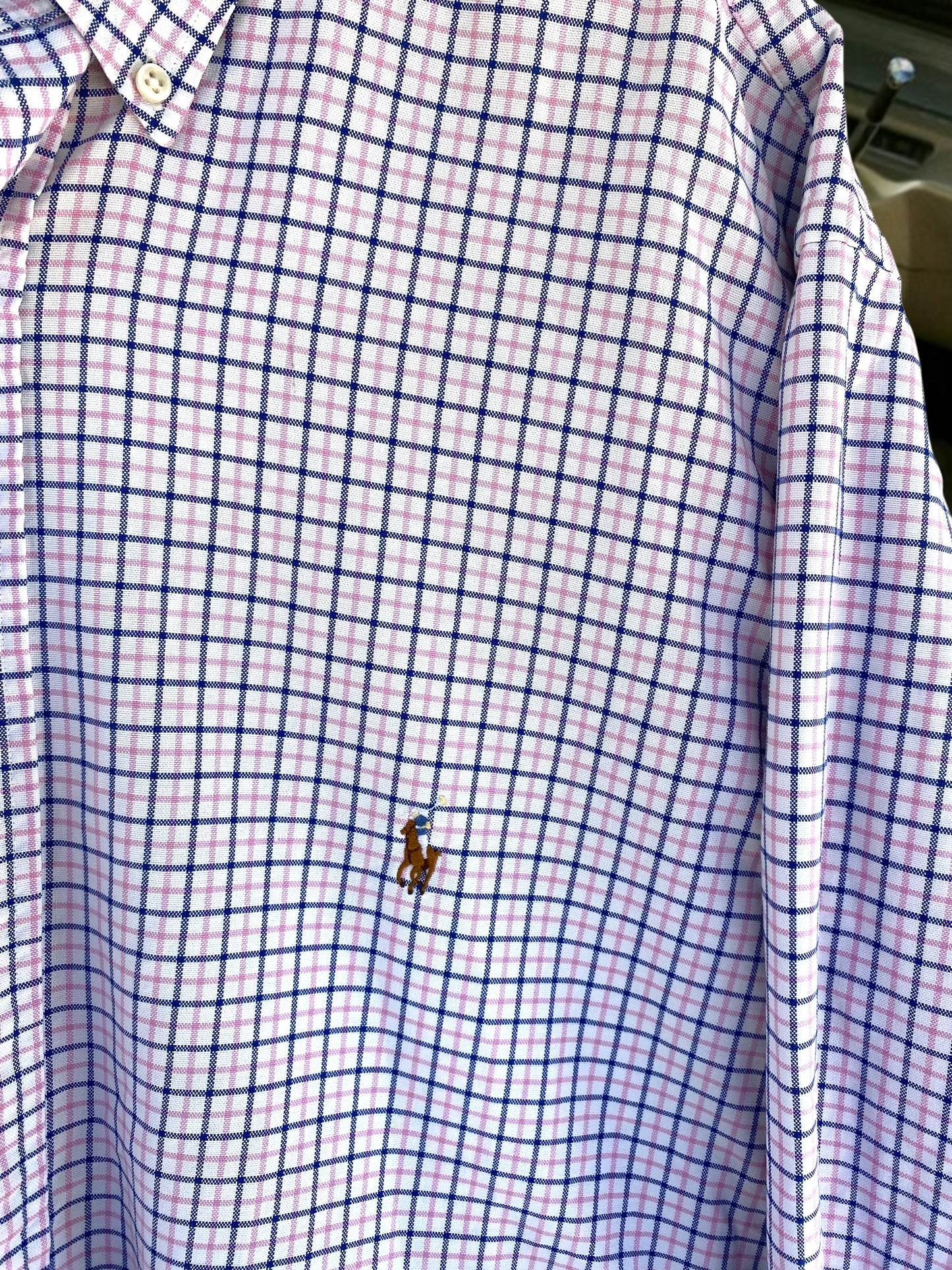 Pink and blue checkered Ralph Lauren