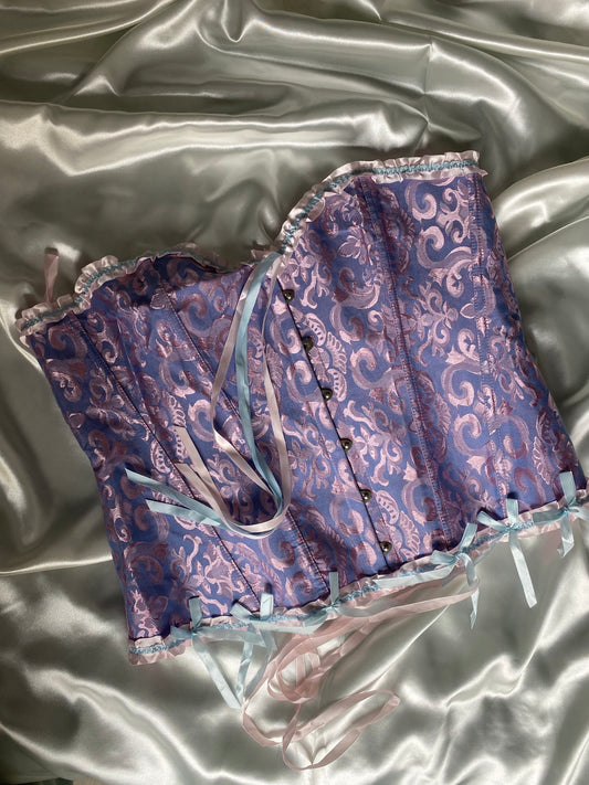 Pink with purple imperial corset