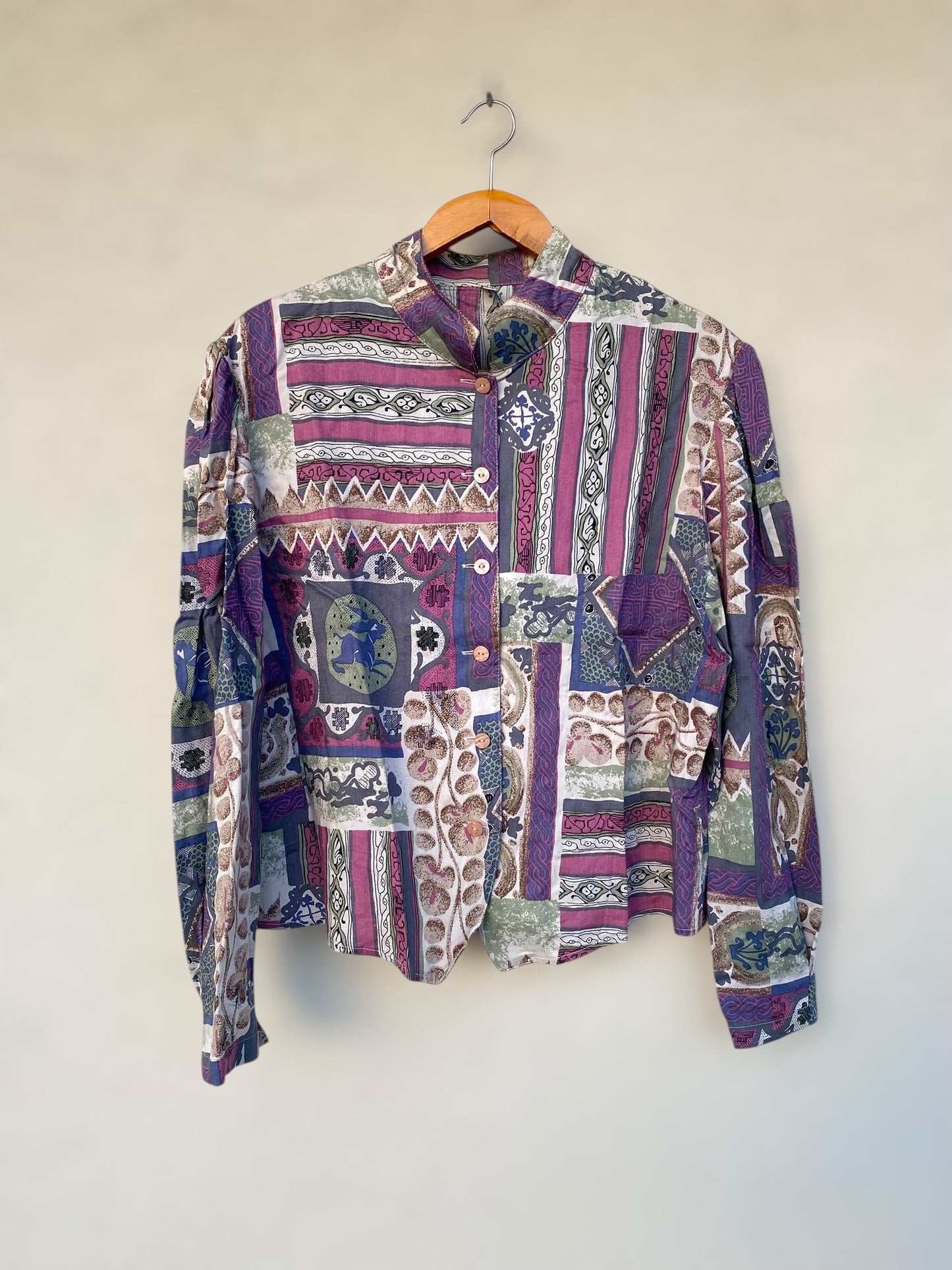 Vintage mix print shirt