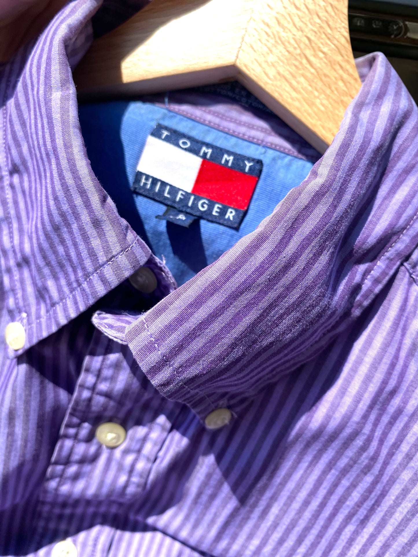 Tommy Hilfiger purple striped T-shirt