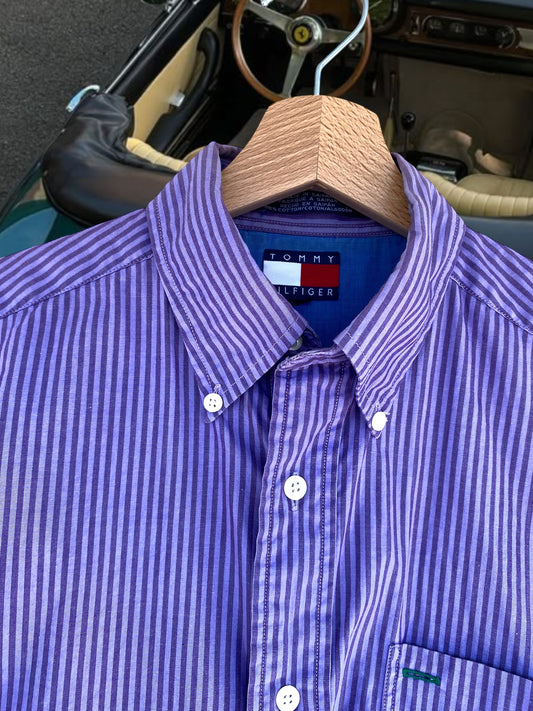 Tommy Hilfiger purple striped T-shirt