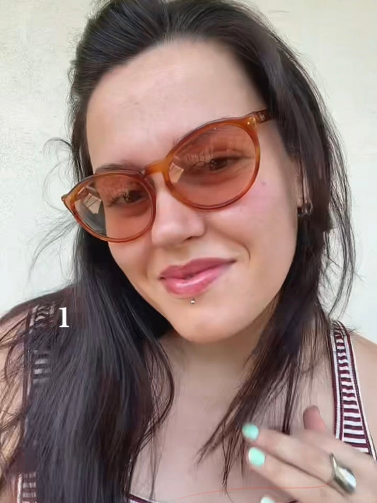 Vintage orange Gherardini sunglasses