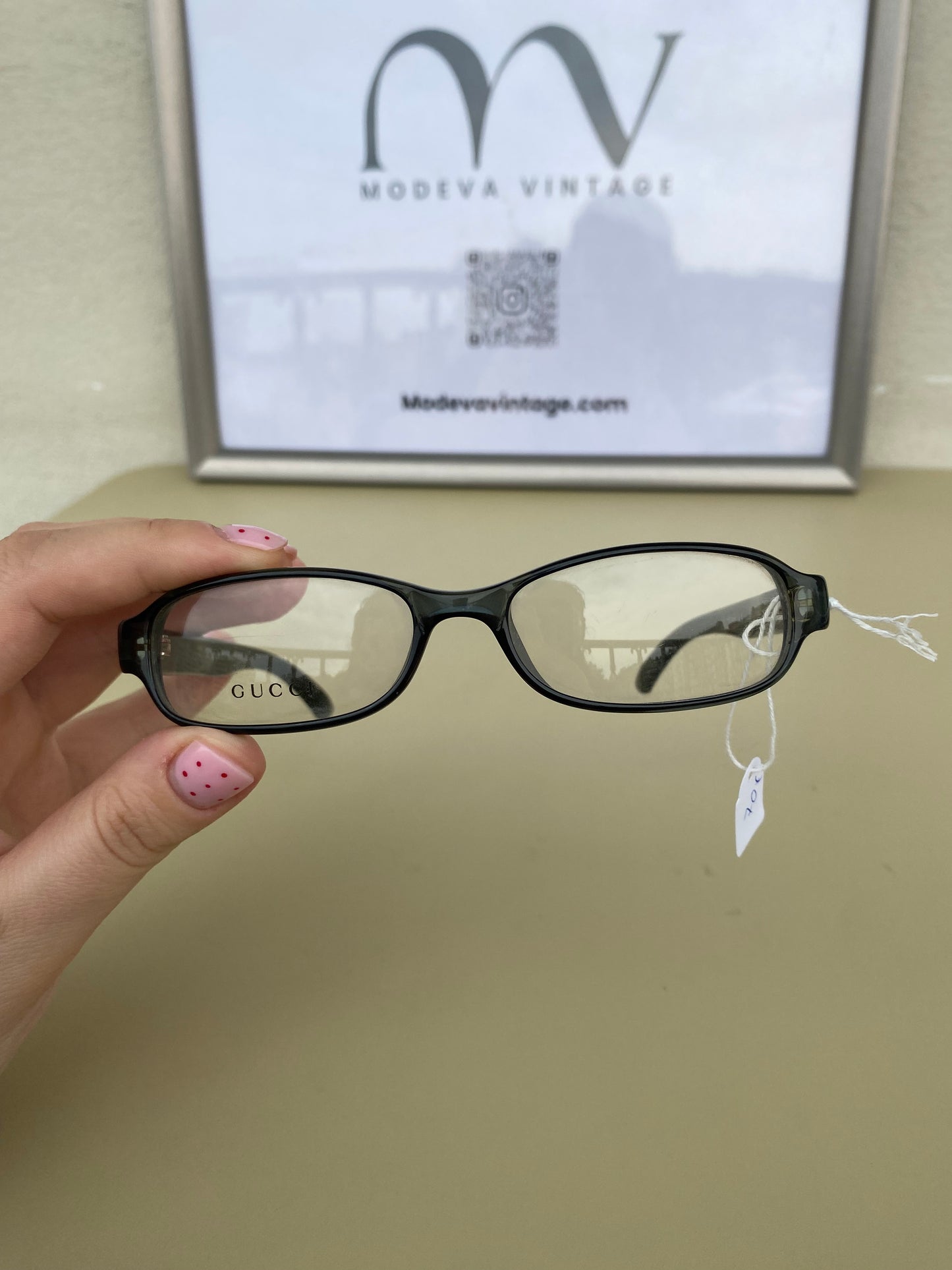 Dark Green Gucci vintage eyeglasses
