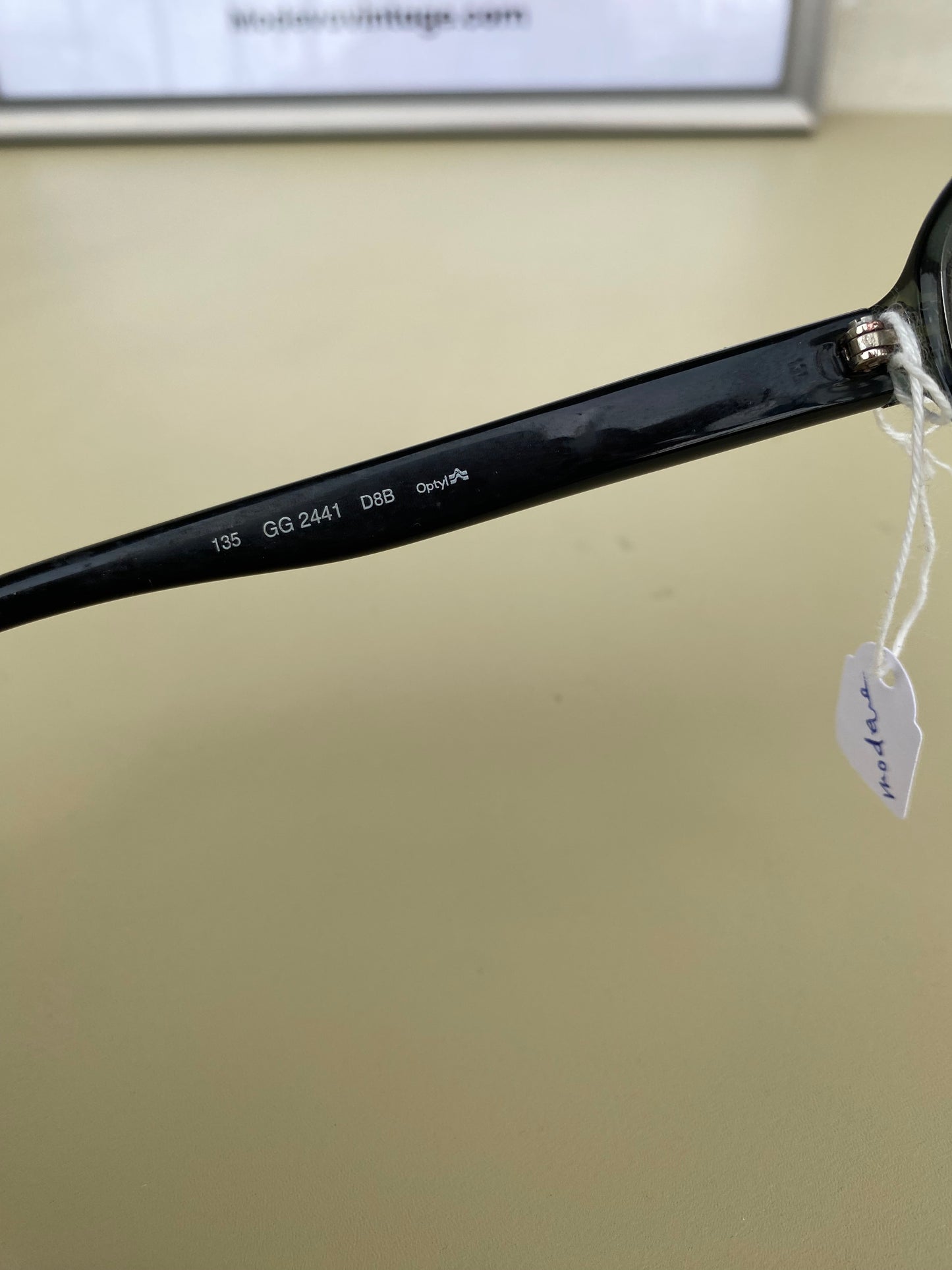 Dark Green Gucci vintage eyeglasses