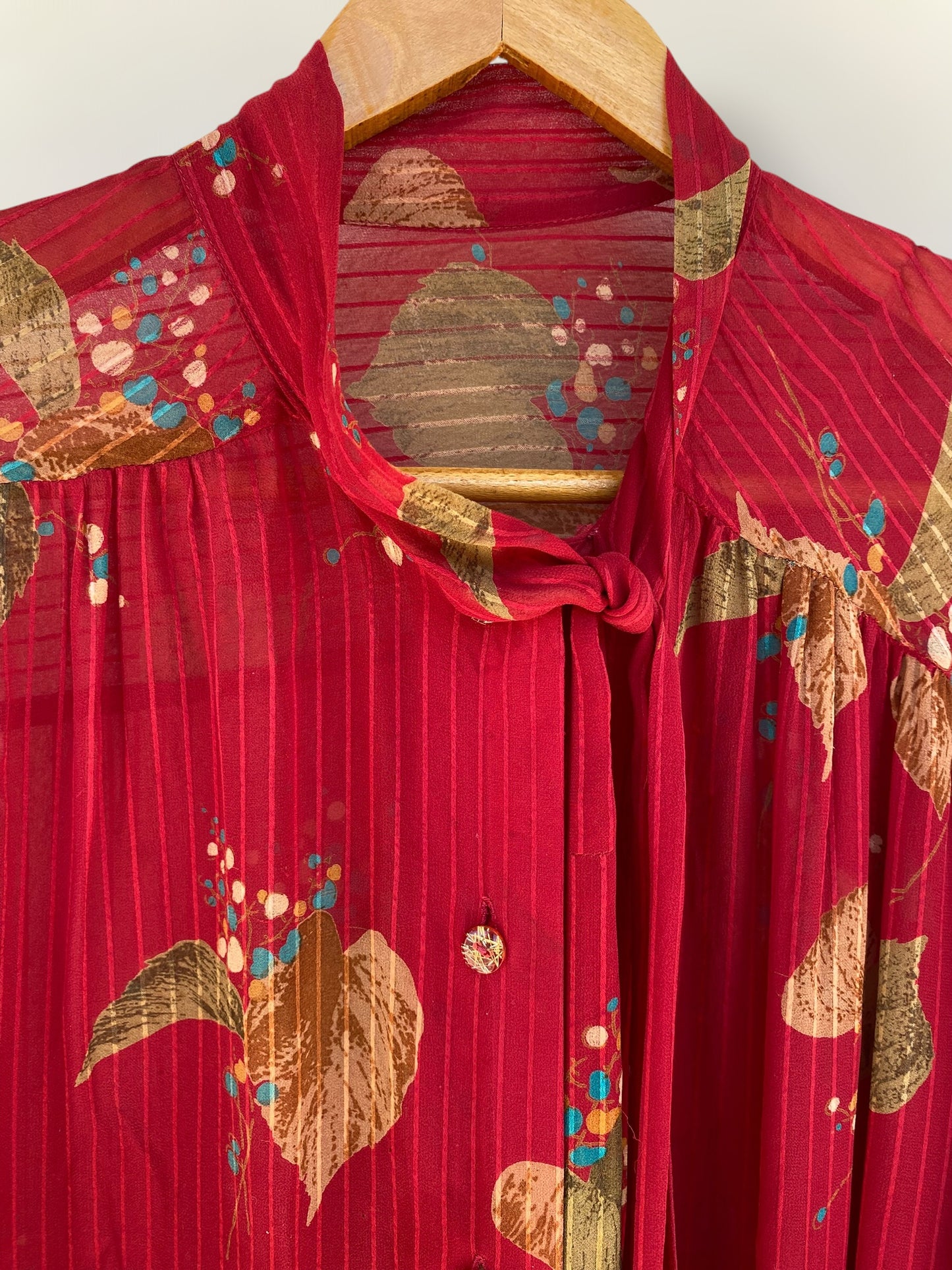 Silk light see through vintage shirt