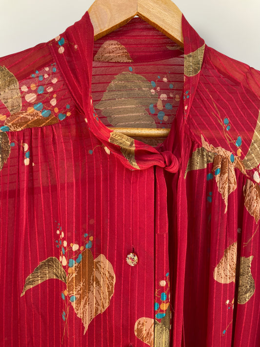 Silk light see through vintage shirt