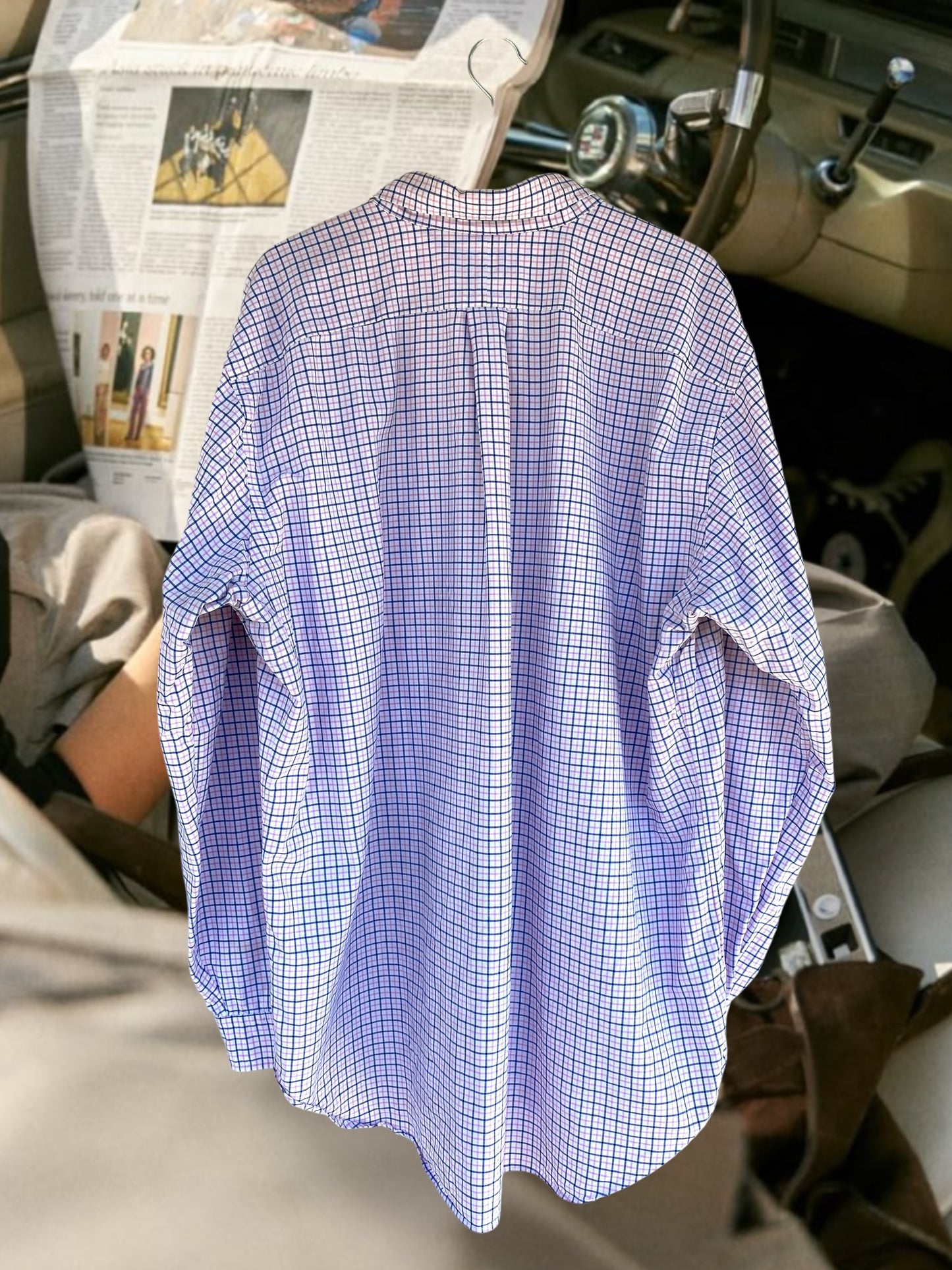 Pink and blue checkered Ralph Lauren