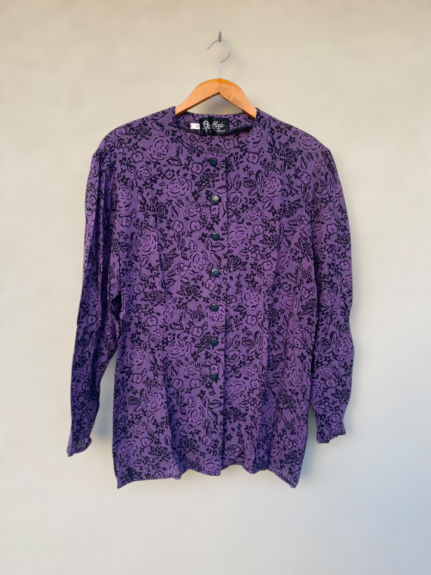 Purple prints vintage shirt