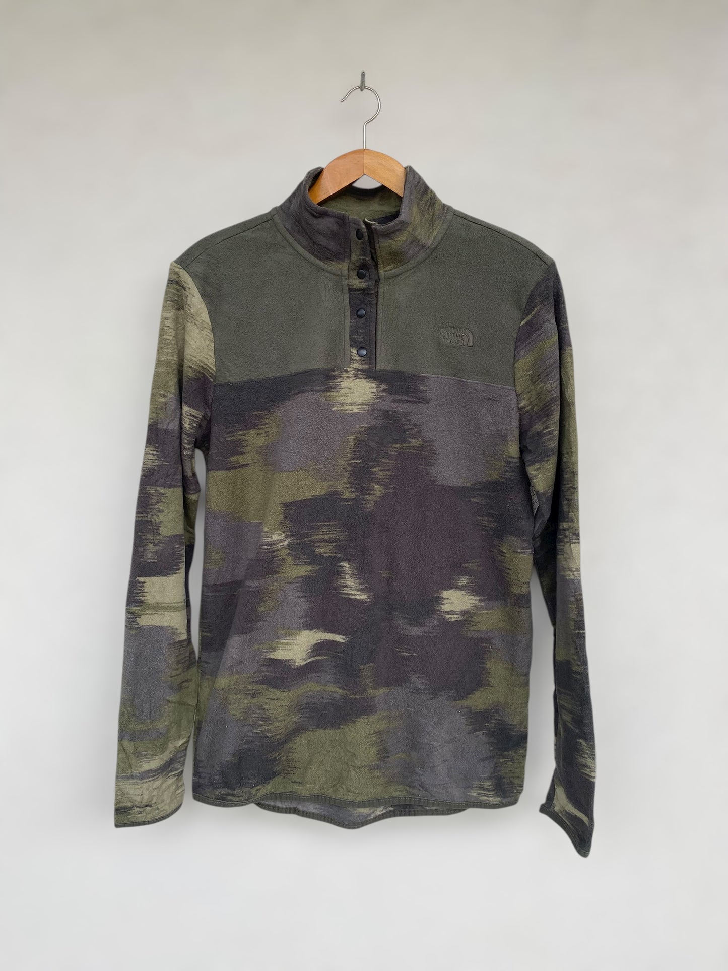 The North Face soft military print fleece (M)