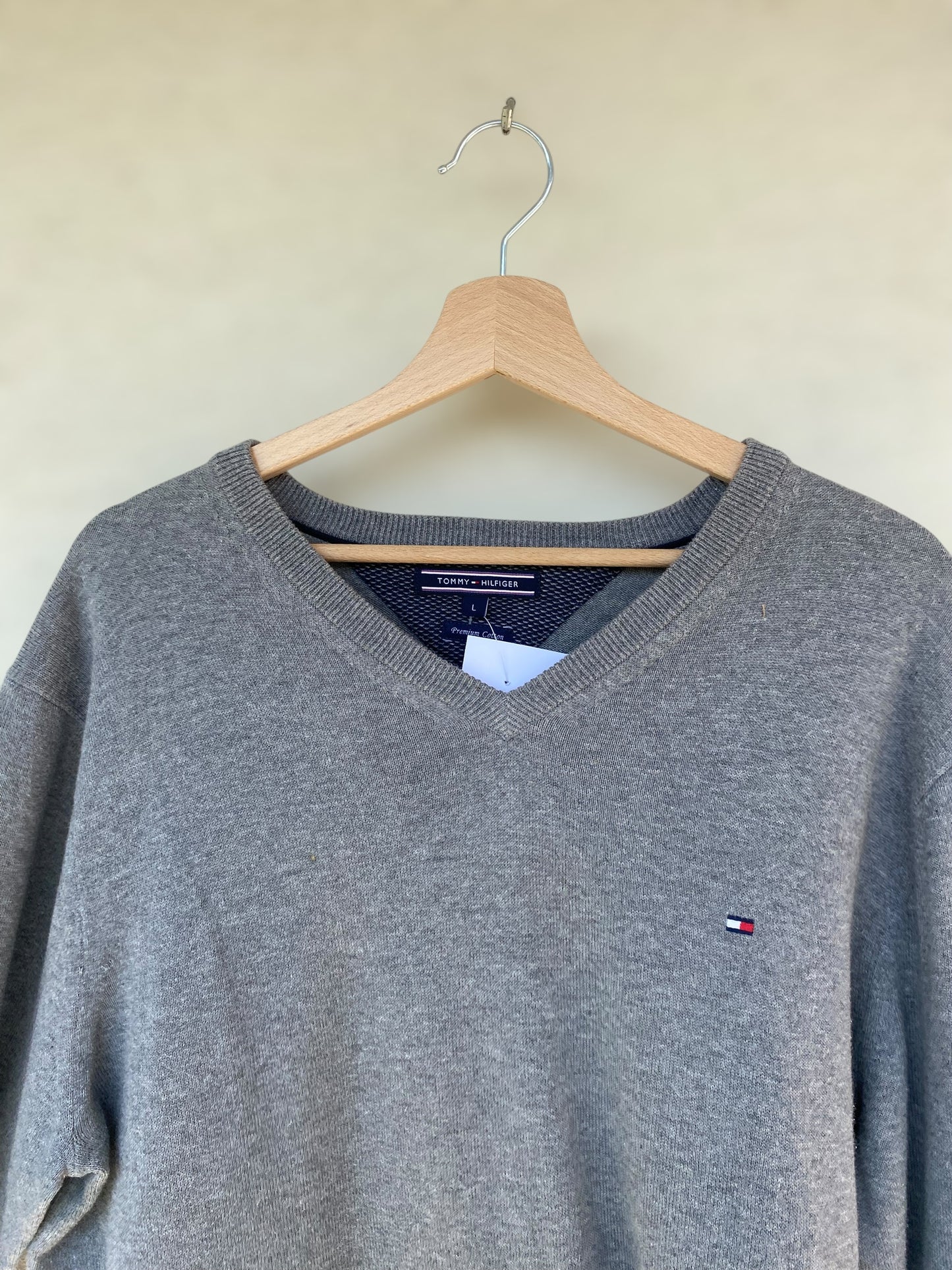 Tommy Hilfiger grey cotton sweater
