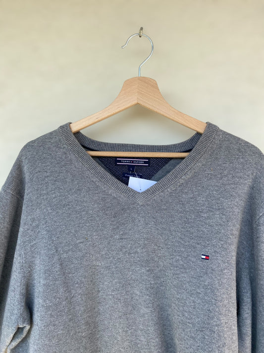 Tommy Hilfiger grey cotton sweater