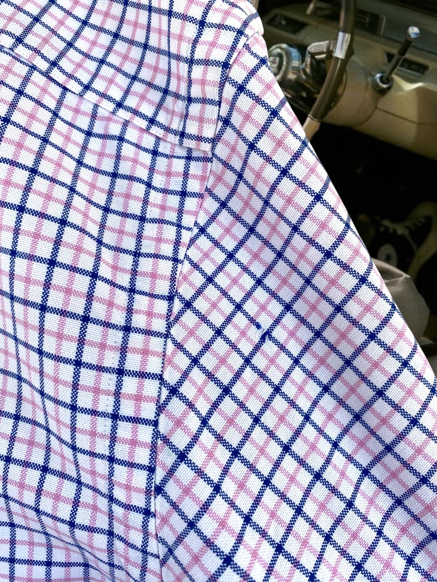 Pink and blue checkered Ralph Lauren