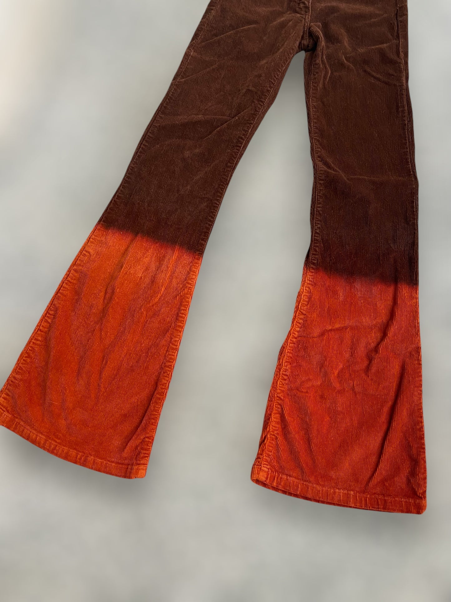 Vintage Miss denim corduroy flare reworked jean🧡🤎