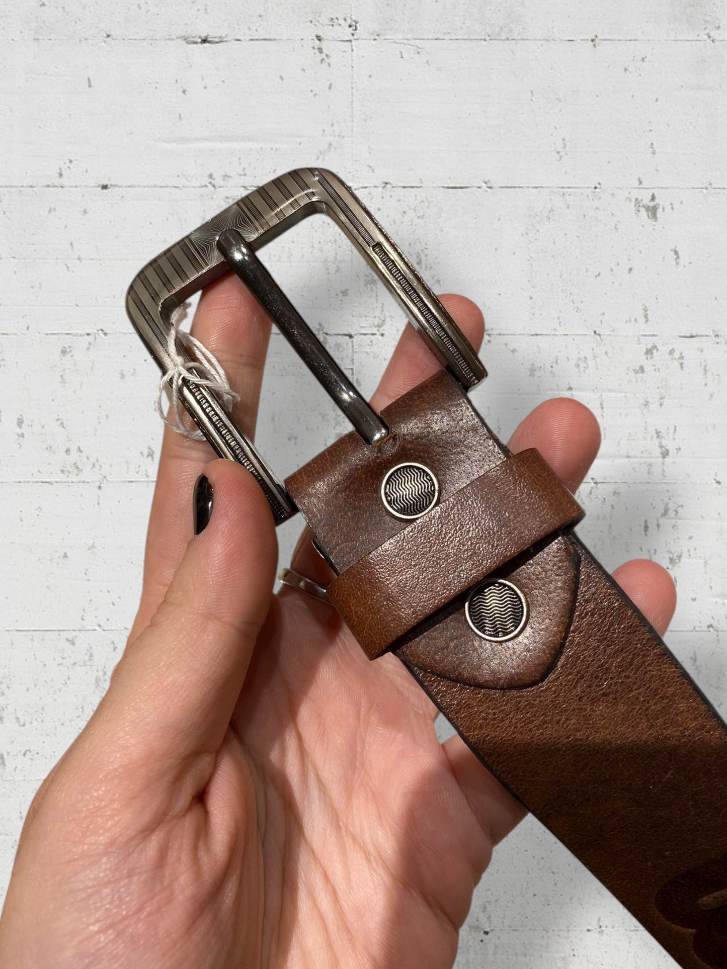 Woodland vintage leather belt