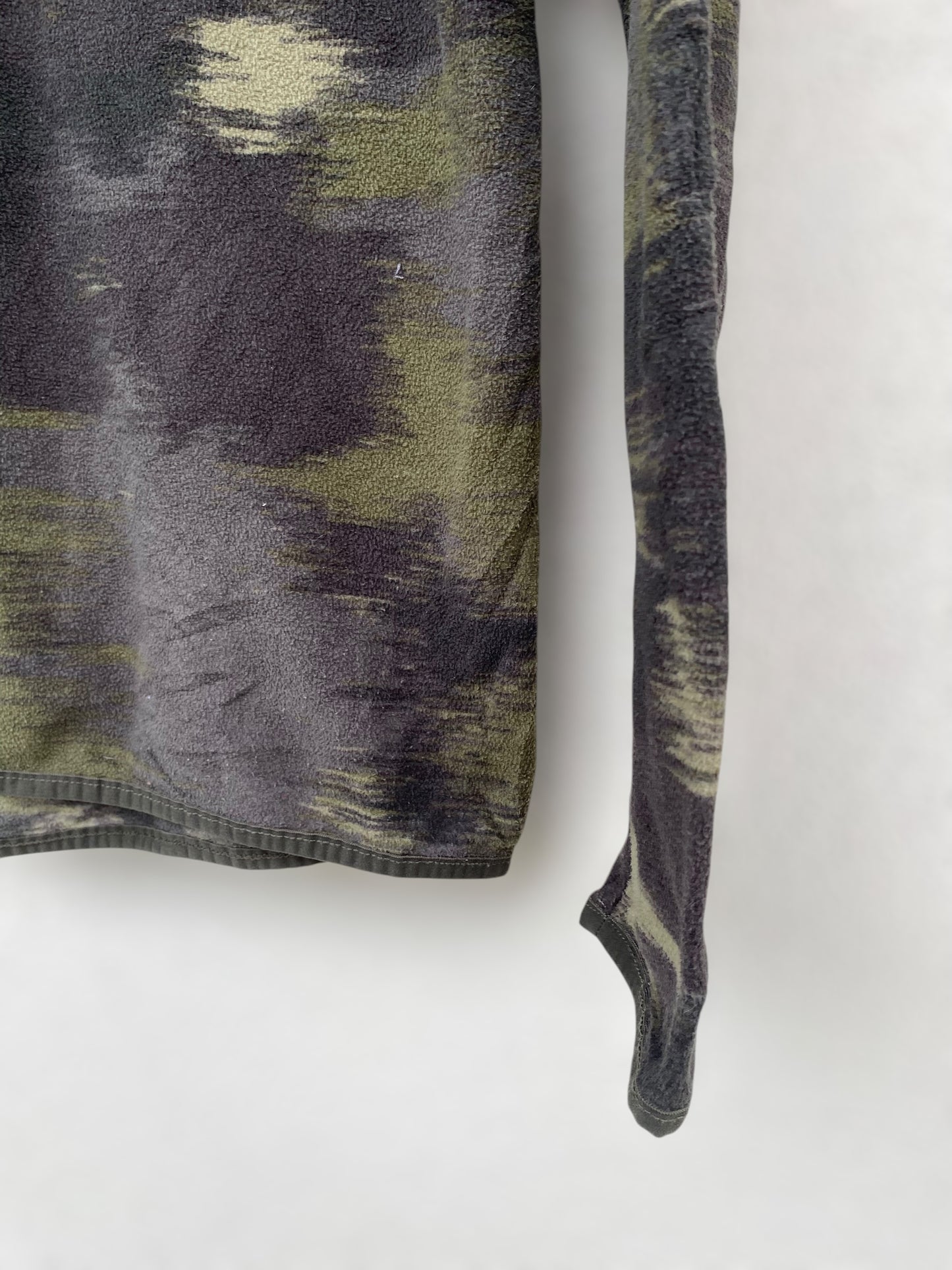 The North Face soft military print fleece (M)