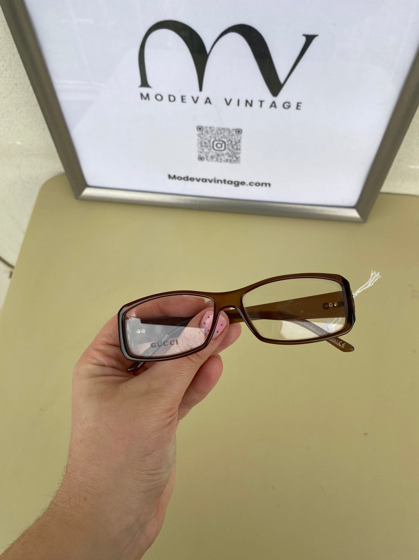 Gucci vintage eyeglasses in sweet brown