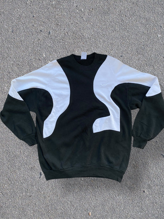 Nike reworked black and white sweatshirt