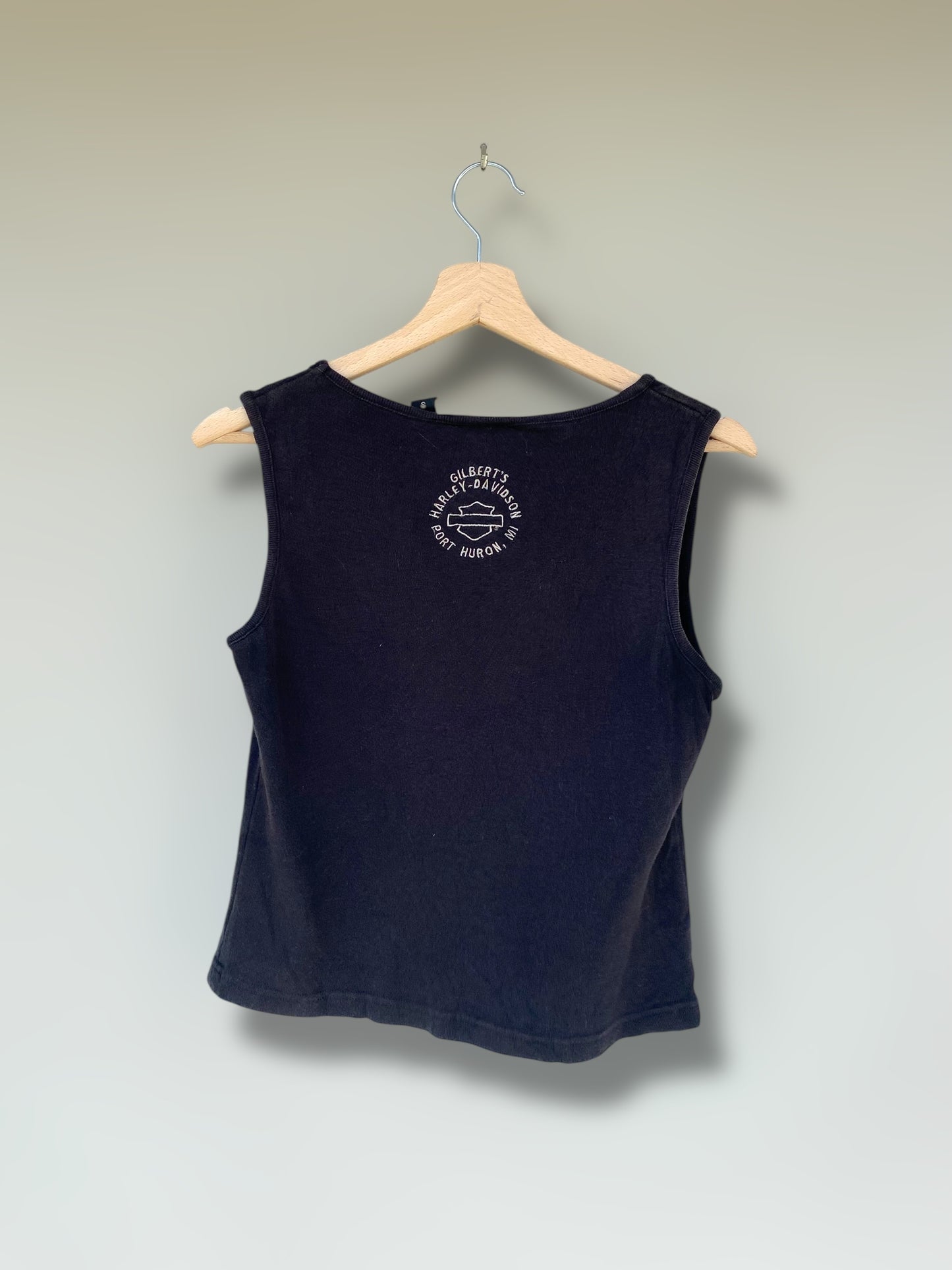 Vintage Harley Davidson woman top