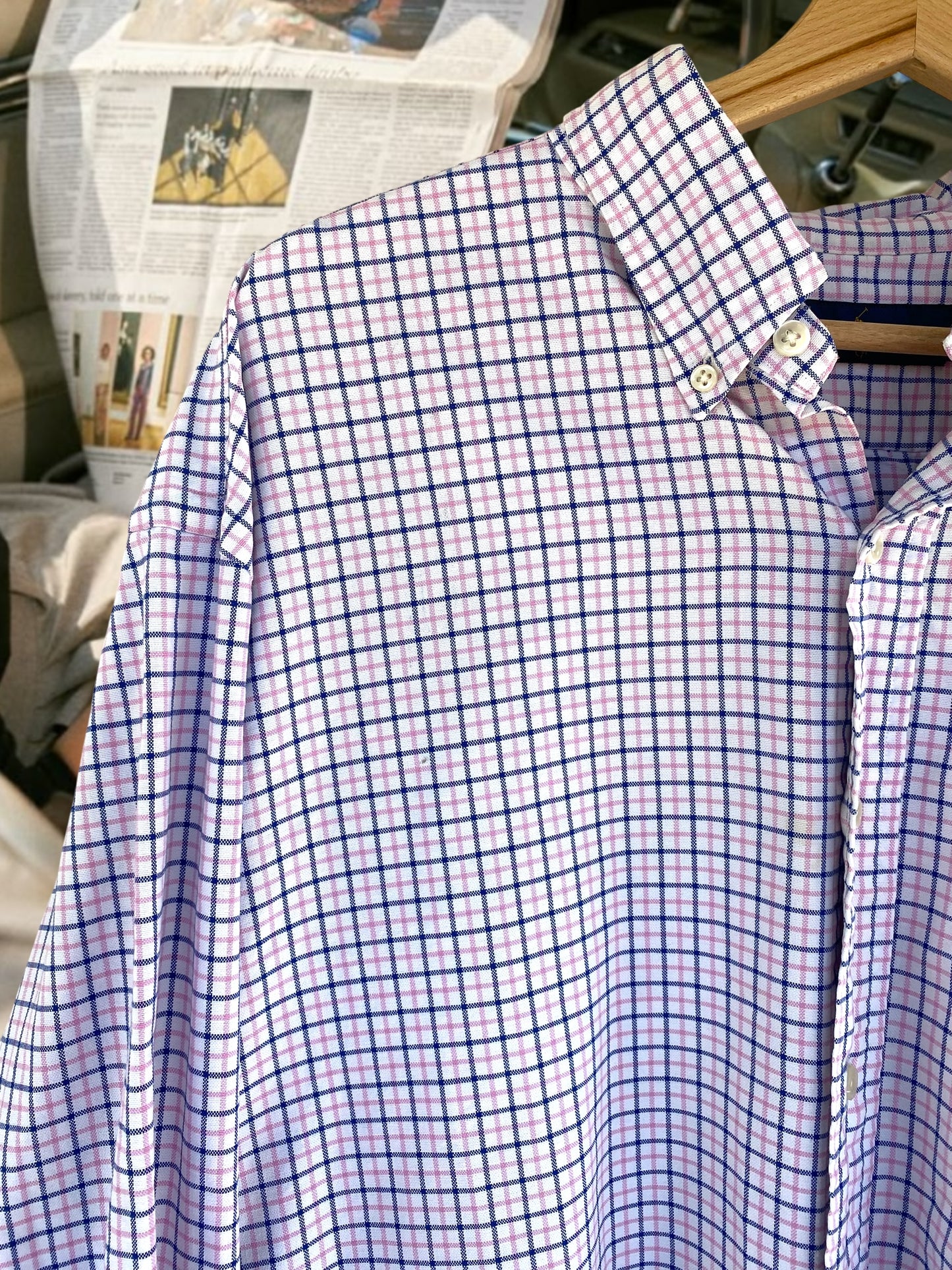 Pink and blue checkered Ralph Lauren